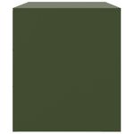 Casa si Gradina - Mobilier - Comode si corpuri - Comode - Comoda TV, verde masliniu, 99x39x44 cm, otel - Infinity.ro