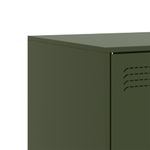 Casa si Gradina - Mobilier - Comode si corpuri - Comode - Comoda TV, verde masliniu, 99x39x44 cm, otel - Infinity.ro