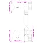 Jucarii, Copii si Bebe - Jucarii si jocuri - Jucarii de exterior - Spatii de joaca si accesorii - Set de joaca pentru exterior, lemn masiv de douglas - Infinity.ro