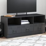 Casa si Gradina - Mobilier - Comode si corpuri - Comode - Comoda TV, antracit, 99x39x44 cm, otel - Infinity.ro