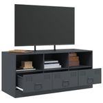 Casa si Gradina - Mobilier - Comode si corpuri - Comode - Comoda TV, antracit, 99x39x44 cm, otel - Infinity.ro
