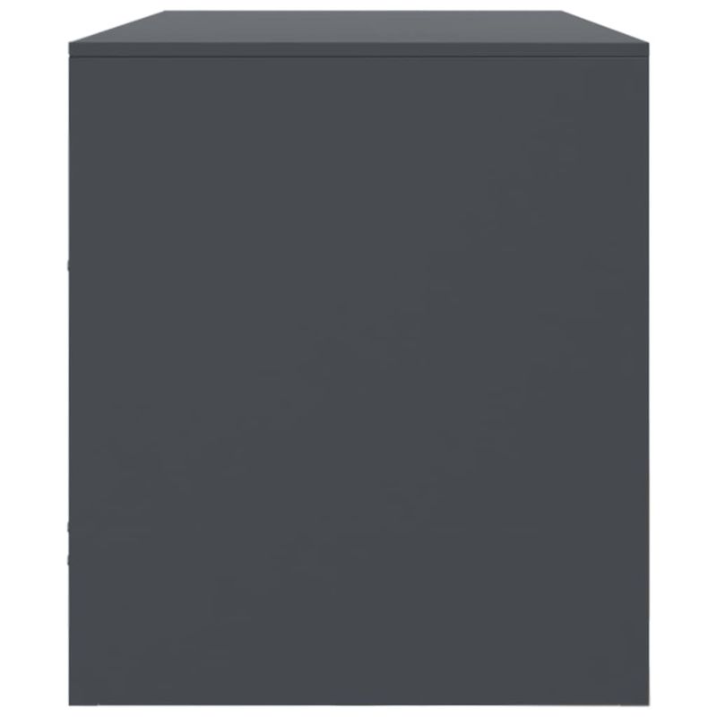 Casa si Gradina - Mobilier - Comode si corpuri - Comode - Comoda TV, antracit, 99x39x44 cm, otel - Infinity.ro