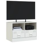 Casa si Gradina - Mobilier - Comode si corpuri - Comode - Comoda TV, alb, 67x39x44 cm, otel - Infinity.ro