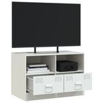 Casa si Gradina - Mobilier - Comode si corpuri - Comode - Comoda TV, alb, 67x39x44 cm, otel - Infinity.ro