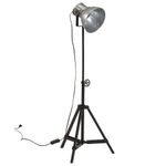 Casa si Gradina - Corpuri si surse de iluminat - Veioze si lampi - Lampadare - Lampa de podea 25 W, argintiu vintage, 35x35x65/95 cm, E27 - Infinity.ro