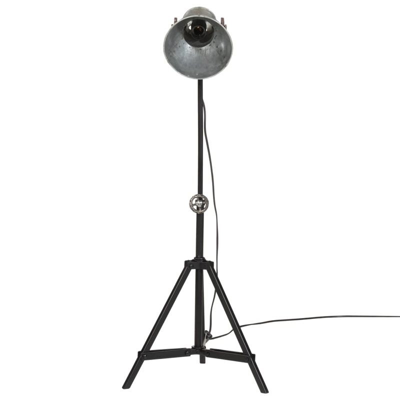 Casa si Gradina - Corpuri si surse de iluminat - Veioze si lampi - Lampadare - Lampa de podea 25 W, argintiu vintage, 35x35x65/95 cm, E27 - Infinity.ro