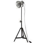 Casa si Gradina - Corpuri si surse de iluminat - Veioze si lampi - Lampadare - Lampa de podea 25 W, argintiu vintage, 35x35x65/95 cm, E27 - Infinity.ro