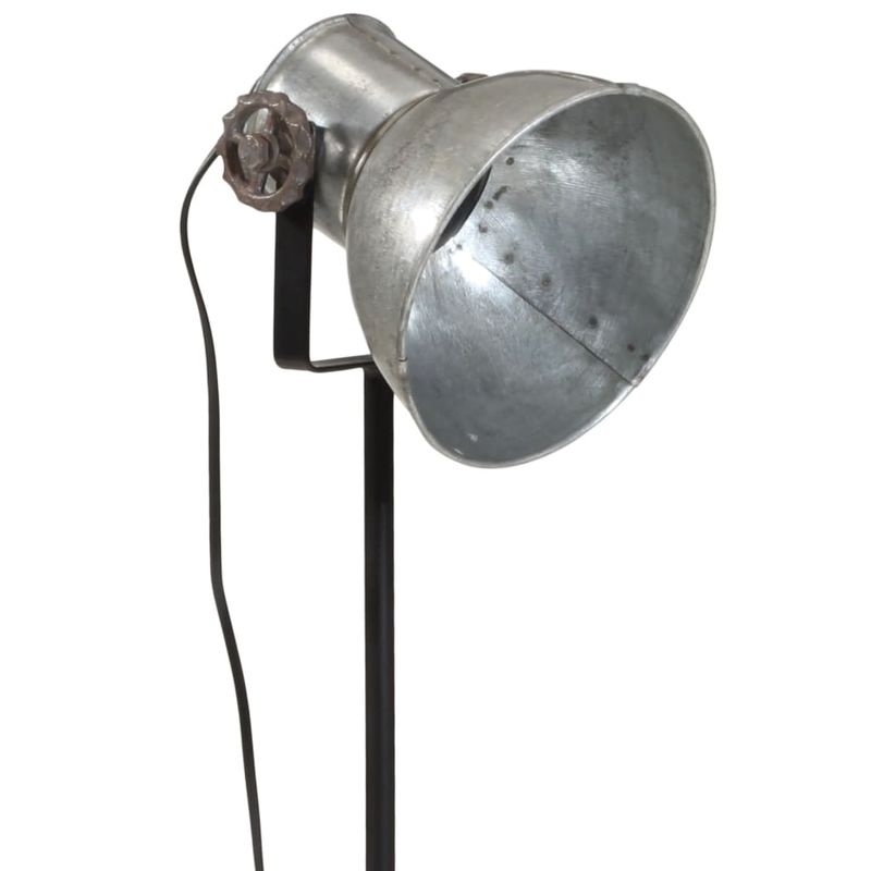 Casa si Gradina - Corpuri si surse de iluminat - Veioze si lampi - Lampadare - Lampa de podea 25 W, argintiu vintage, 35x35x65/95 cm, E27 - Infinity.ro