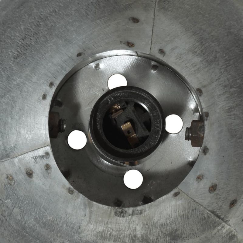 Casa si Gradina - Corpuri si surse de iluminat - Lustre si pendule - Lampa de tavan 25 W, argintiu vintage, 50x50x25 cm, E27 - Infinity.ro