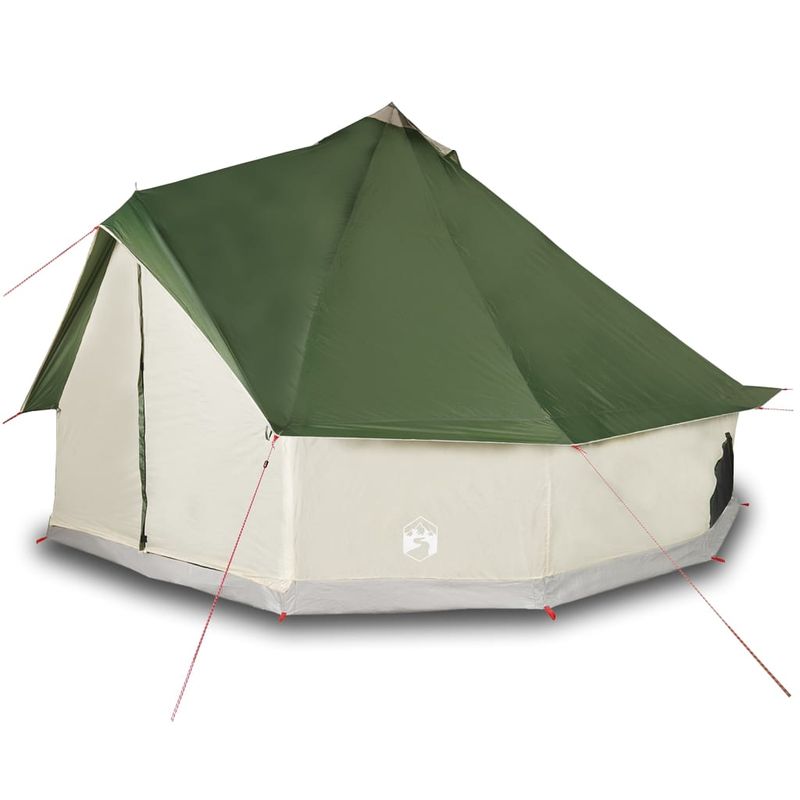 Sport si Outdoor - Camping - Corturi camping - Cort de familie Tipi pentru 8 persoane, verde, impermeabil - Infinity.ro
