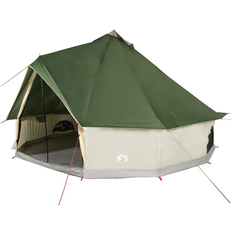 Sport si Outdoor - Camping - Corturi camping - Cort de familie Tipi pentru 8 persoane, verde, impermeabil - Infinity.ro