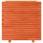 Casa si Gradina - Gradinarit si plante - Plante si ghivece - Ghivece si suporturi - Jardiniera de gradina, maro ceruit, 70x70x72 cm, lemn masiv pin - Infinity.ro