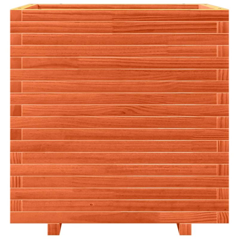 Casa si Gradina - Gradinarit si plante - Plante si ghivece - Ghivece si suporturi - Jardiniera de gradina, maro ceruit, 70x70x72 cm, lemn masiv pin - Infinity.ro