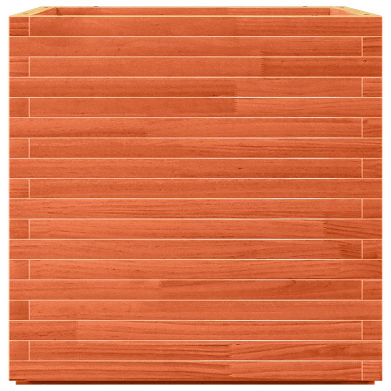 Casa si Gradina - Gradinarit si plante - Plante si ghivece - Ghivece si suporturi - Jardiniera de gradina, maro ceruit, 70x70x72 cm, lemn masiv pin - Infinity.ro