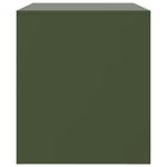 Casa si Gradina - Mobilier - Comode si corpuri - Comode - Dulapuri TV 2 buc., verde maslina, 67x39x44 cm Otel - Infinity.ro