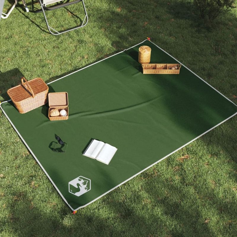 Sport si Outdoor - Camping - Accesorii camping si drumetii - Patura de picnic cu tarusi, verde, 205x155 cm - Infinity.ro