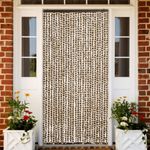 Casa si Gradina - Textile si covoare - Perdele si draperii - Perdele - Perdea pentru insecte, bej si maro, 118x220 cm, chenille - Infinity.ro