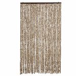 Casa si Gradina - Textile si covoare - Perdele si draperii - Perdele - Perdea pentru insecte, bej si maro, 118x220 cm, chenille - Infinity.ro