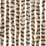 Casa si Gradina - Textile si covoare - Perdele si draperii - Perdele - Perdea pentru insecte, bej si maro, 118x220 cm, chenille - Infinity.ro