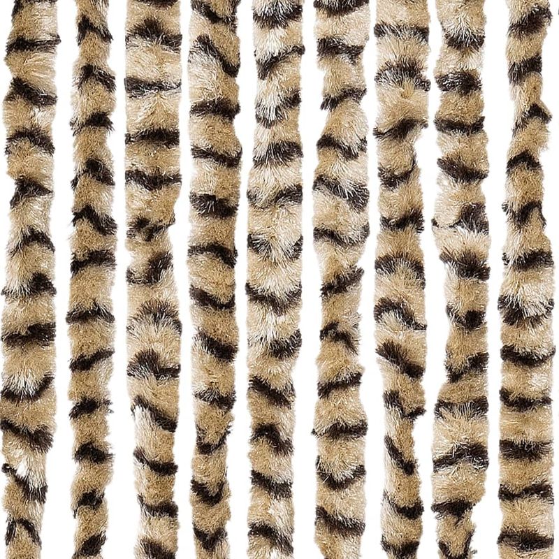 Casa si Gradina - Textile si covoare - Perdele si draperii - Perdele - Perdea pentru insecte, bej si maro, 118x220 cm, chenille - Infinity.ro