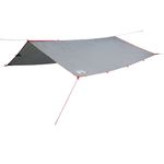 Sport si Outdoor - Camping - Copertine si adaposturi - Prelata de camping, gri și portocaliu, 500x294 cm, impermeabila, material tafta - Infinity.ro