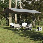 Sport si Outdoor - Camping - Copertine si adaposturi - Prelata de camping, gri și portocaliu, 500x294 cm, impermeabila, material tafta - Infinity.ro