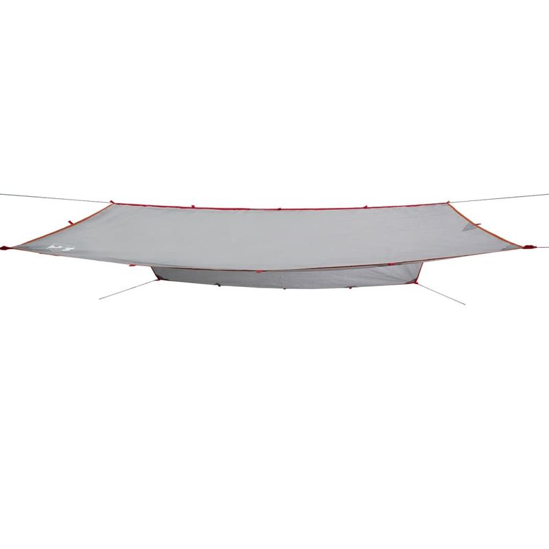 Sport si Outdoor - Camping - Copertine si adaposturi - Prelata de camping, gri și portocaliu, 500x294 cm, impermeabila, material tafta - Infinity.ro