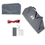 Sport si Outdoor - Camping - Copertine si adaposturi - Prelata de camping, gri și portocaliu, 500x294 cm, impermeabila, material tafta - Infinity.ro