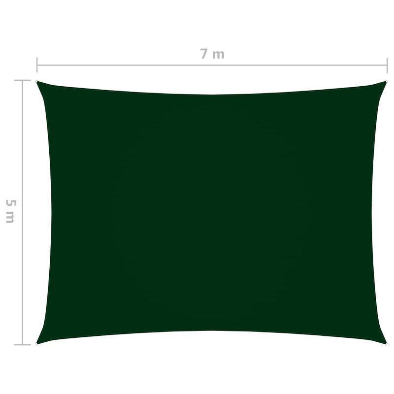 Casa si Gradina - Gradina si terasa - Umbrele si pavilioane - Umbrele - Parasolar, verde inchis, 5x7 m, tesatura oxford, dreptunghiular - Infinity.ro