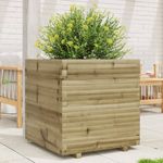 Casa si Gradina - Gradinarit si plante - Plante si ghivece - Ghivece si suporturi - Jardiniera de gradina, 70x70x72 cm, lemn de pin impregnat - Infinity.ro