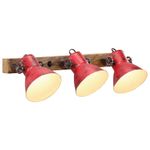 Casa si Gradina - Corpuri si surse de iluminat - Plafoniere, aplice si spoturi - Lampa de perete 25 W, rosu uzat, 65x25 cm, E27 - Infinity.ro