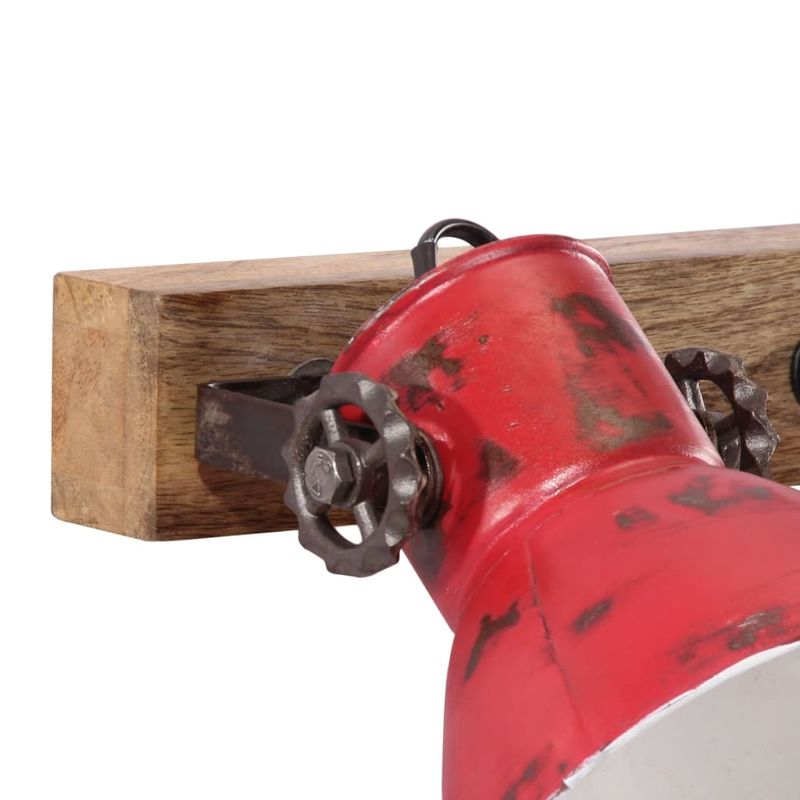 Casa si Gradina - Corpuri si surse de iluminat - Plafoniere, aplice si spoturi - Lampa de perete 25 W, rosu uzat, 65x25 cm, E27 - Infinity.ro