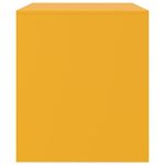 Casa si Gradina - Mobilier - Comode si corpuri - Comode - Comoda TV, 2 buc., galben mustar, 67x39x44 cm, otel - Infinity.ro