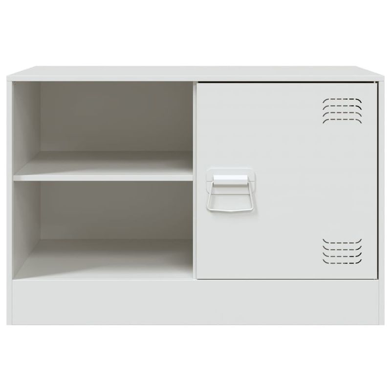 Casa si Gradina - Mobilier - Comode si corpuri - Comode - Dulapuri TV 2 buc., alb, 67x39x44 cm Otel - Infinity.ro