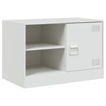 Casa si Gradina - Mobilier - Comode si corpuri - Comode - Dulapuri TV 2 buc., alb, 67x39x44 cm Otel - Infinity.ro