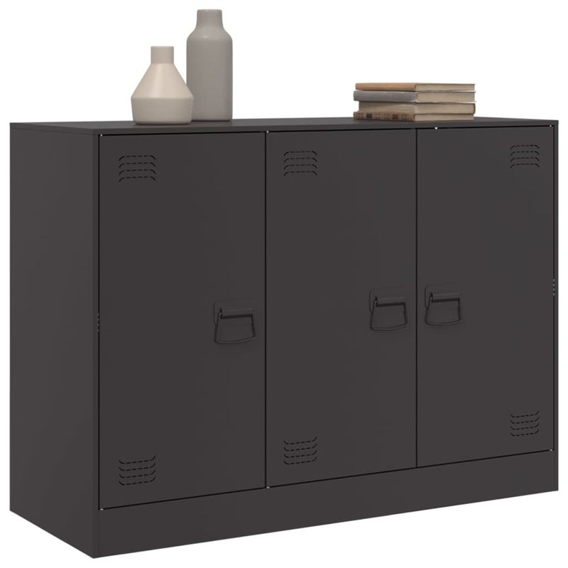 Casa si Gradina - Mobilier - Comode si corpuri - Comode - Servanta, negru, 99x39x73 cm, otel - Infinity.ro