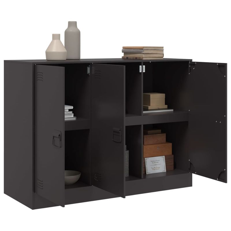 Casa si Gradina - Mobilier - Comode si corpuri - Comode - Servanta, negru, 99x39x73 cm, otel - Infinity.ro