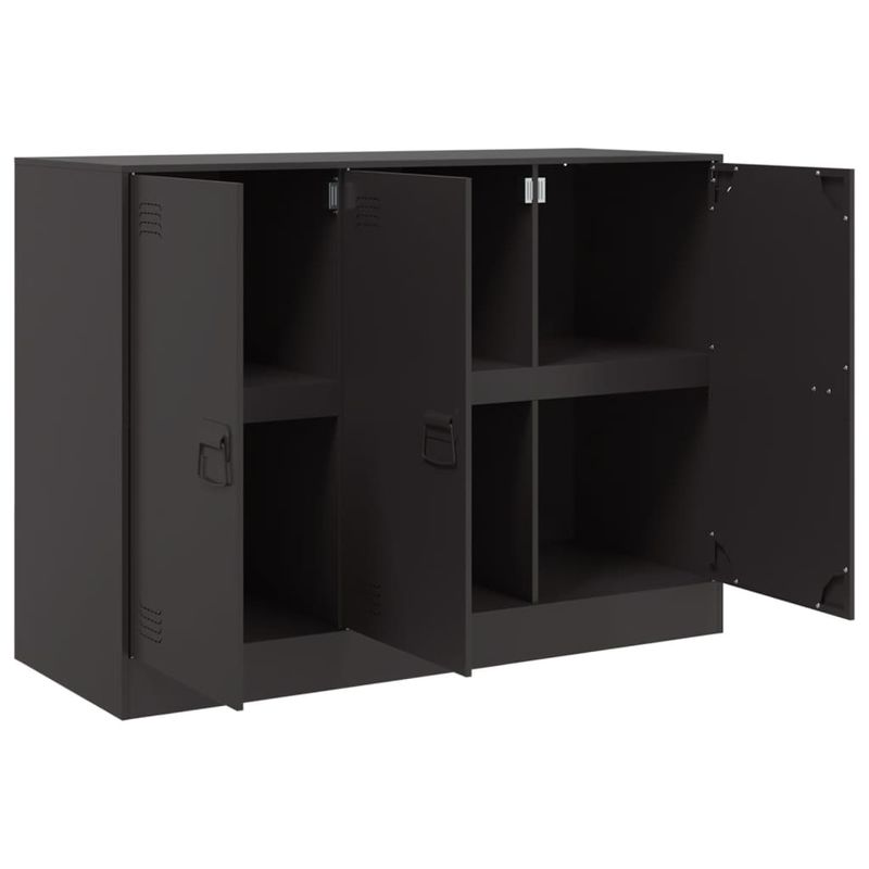 Casa si Gradina - Mobilier - Comode si corpuri - Comode - Servanta, negru, 99x39x73 cm, otel - Infinity.ro