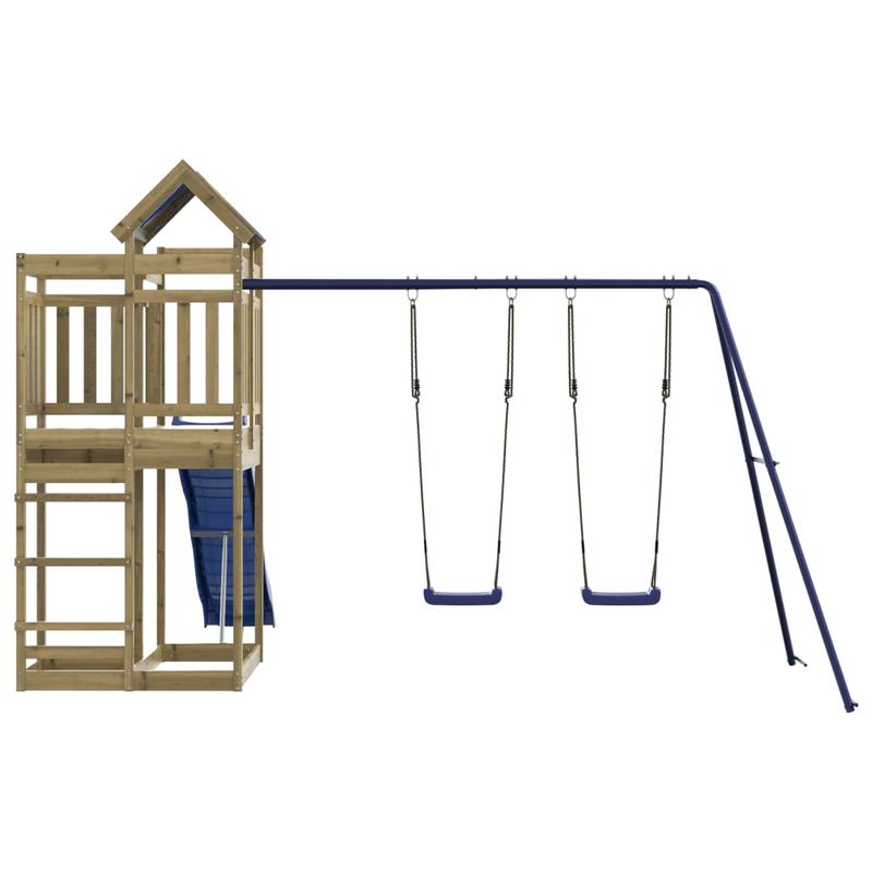 Jucarii, Copii si Bebe - Jucarii si jocuri - Jucarii de exterior - Spatii de joaca si accesorii - Set de joaca pentru exterior, lemn de pin impregnat - Infinity.ro