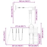 Jucarii, Copii si Bebe - Jucarii si jocuri - Jucarii de exterior - Spatii de joaca si accesorii - Set de joaca pentru exterior, lemn de pin impregnat - Infinity.ro