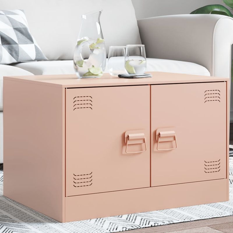 Casa si Gradina - Mobilier - Mese si birouri - Masute de cafea - Masuta de cafea, roz, 67x50x44 cm, otel - Infinity.ro