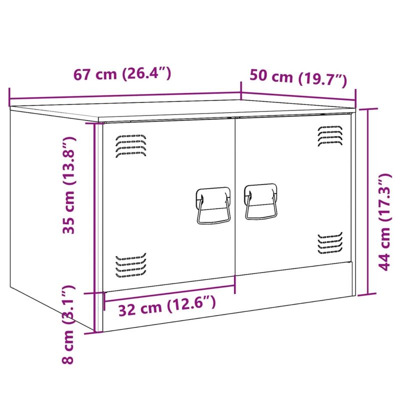 Casa si Gradina - Mobilier - Mese si birouri - Masute de cafea - Masuta de cafea, roz, 67x50x44 cm, otel - Infinity.ro