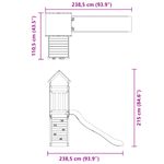Jucarii, Copii si Bebe - Jucarii si jocuri - Jucarii de exterior - Spatii de joaca si accesorii - Set de joaca pentru exterior, lemn masiv de douglas - Infinity.ro