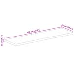 Casa si Gradina - Mobilier - Feronerie si accesorii mobila - Blat de masa, 120x30x3,8cm, dreptunghiular, lemn masiv reciclat - Infinity.ro