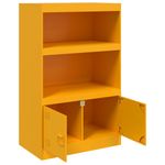Casa si Gradina - Mobilier - Comode si corpuri - Comode - Noptiera, galben mustar, 67x39x107 cm otel - Infinity.ro
