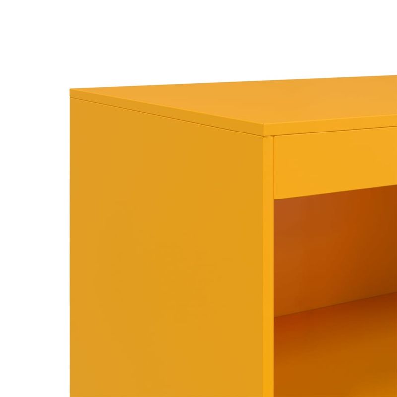 Casa si Gradina - Mobilier - Comode si corpuri - Comode - Noptiera, galben mustar, 67x39x107 cm otel - Infinity.ro