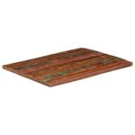 Casa si Gradina - Mobilier - Feronerie si accesorii mobila - Blat de masa, 100x80x2,5cm, dreptunghiular, lemn masiv reciclat (multicolor) - Infinity.ro