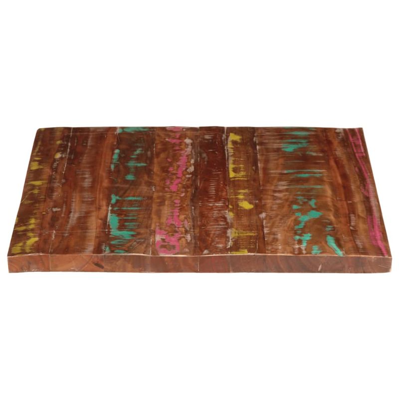 Casa si Gradina - Mobilier - Feronerie si accesorii mobila - Blat de masa, 100x80x2,5cm, dreptunghiular, lemn masiv reciclat (multicolor) - Infinity.ro