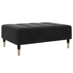 Casa si Gradina - Mobilier - Canapele si coltare - Canapele - Canapea extensibila cu taburet, 2 locuri, negru, catifea - Infinity.ro