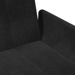 Casa si Gradina - Mobilier - Canapele si coltare - Canapele - Canapea extensibila cu taburet, 2 locuri, negru, catifea - Infinity.ro